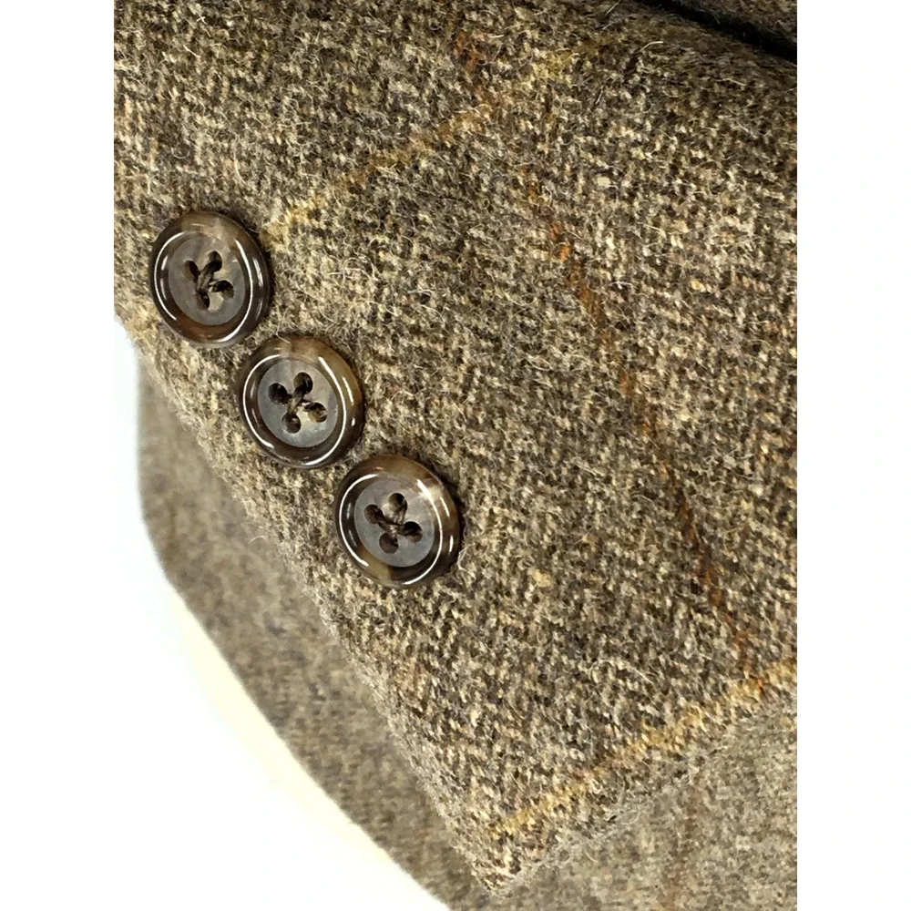 44R Brooks Brothers USA Mens 2 Button Pure Camel Hair Blazer Sport Coat W/Pane